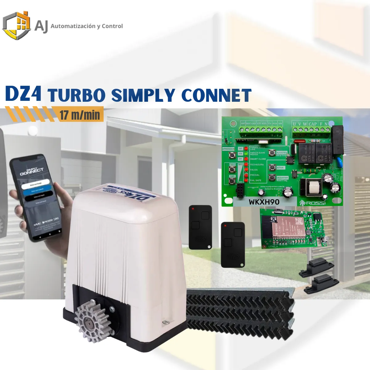 ROSSI - Kit de Motor DZ4 Turbo Rossi Con Apertura Por APP Simply Connect