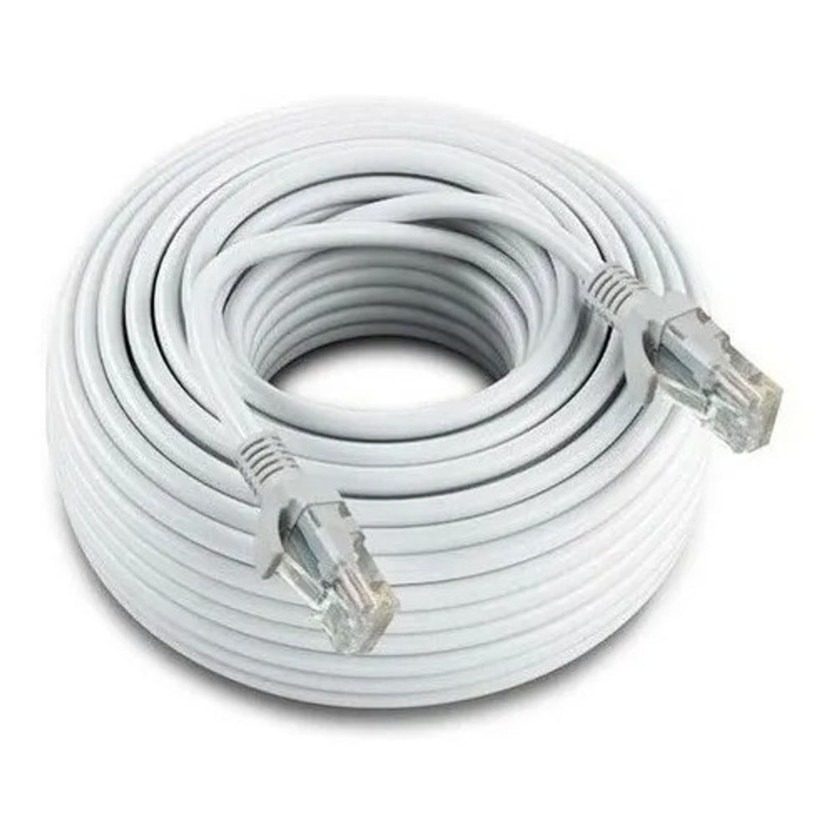 GENERICO - Cable De Red Para Internet 20 Metros Rj45 Blanco
