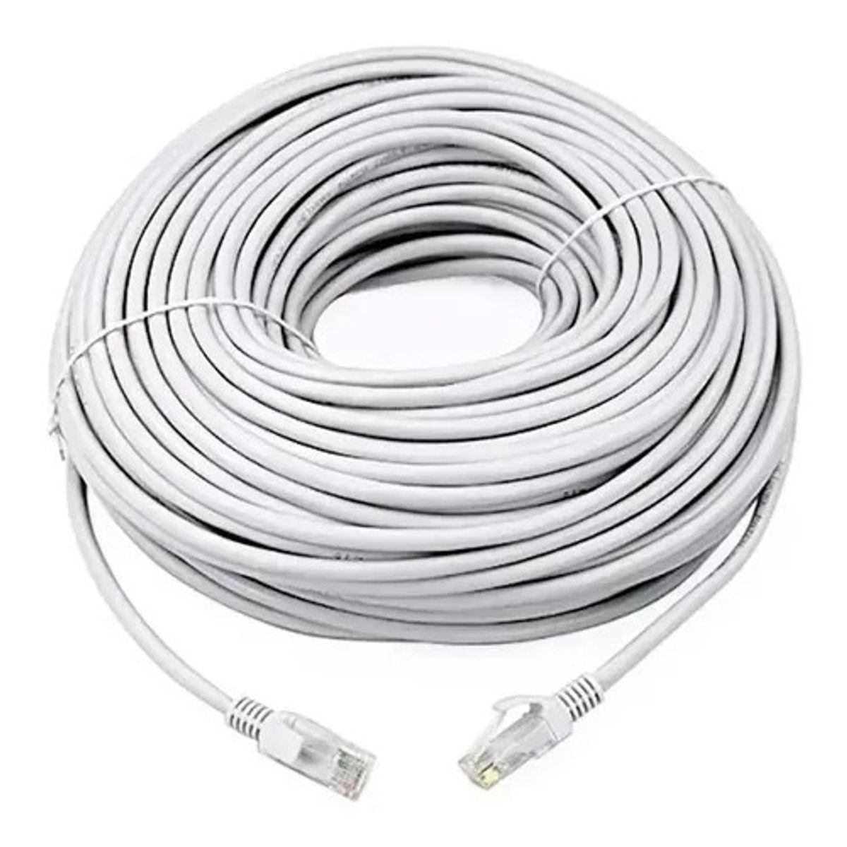 GENERICO - Cable De Red Para Internet 20 Metros Rj45 Blanco