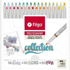 FILGO - Resaltadores Multilighter Doble Punta Fun X 48 Colores