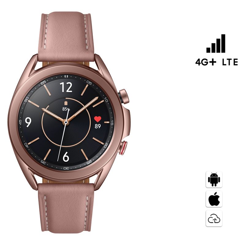 SAMSUNG - Galaxy Watch3 4G+LTE 41mm