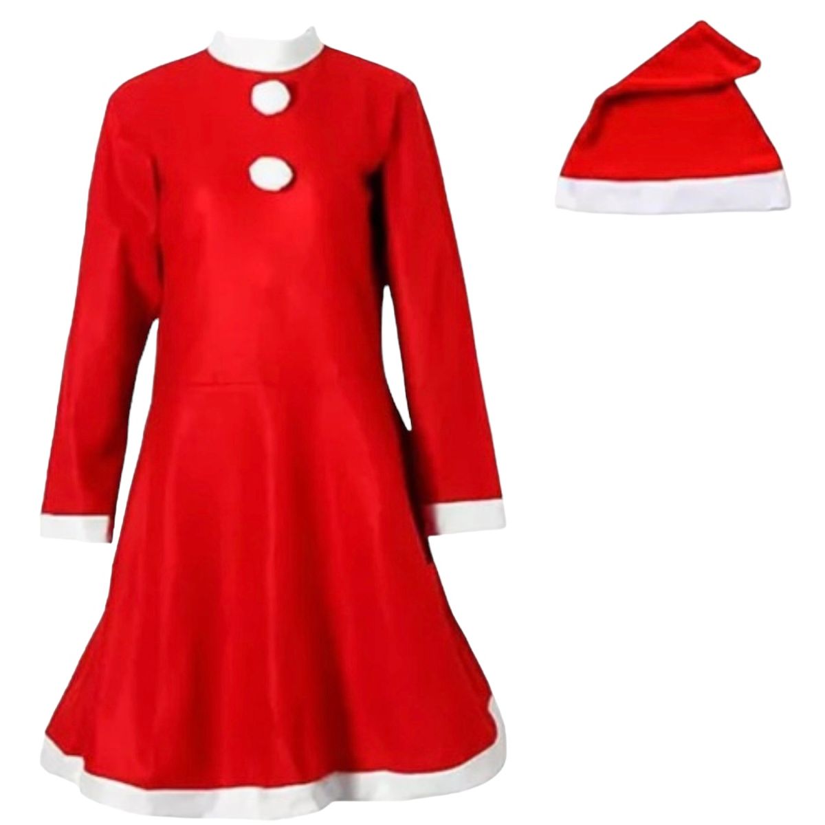 A 17 - DISFRAZ VIEJITA PASCUERA VESTIDO SRA CLAUS MAMA NOEL