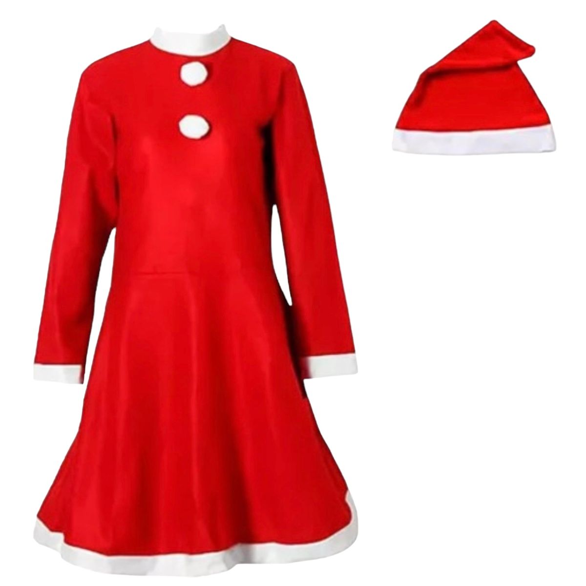 A 17 - DISFRAZ VIEJITA PASCUERA VESTIDO SRA CLAUS MAMA NOEL