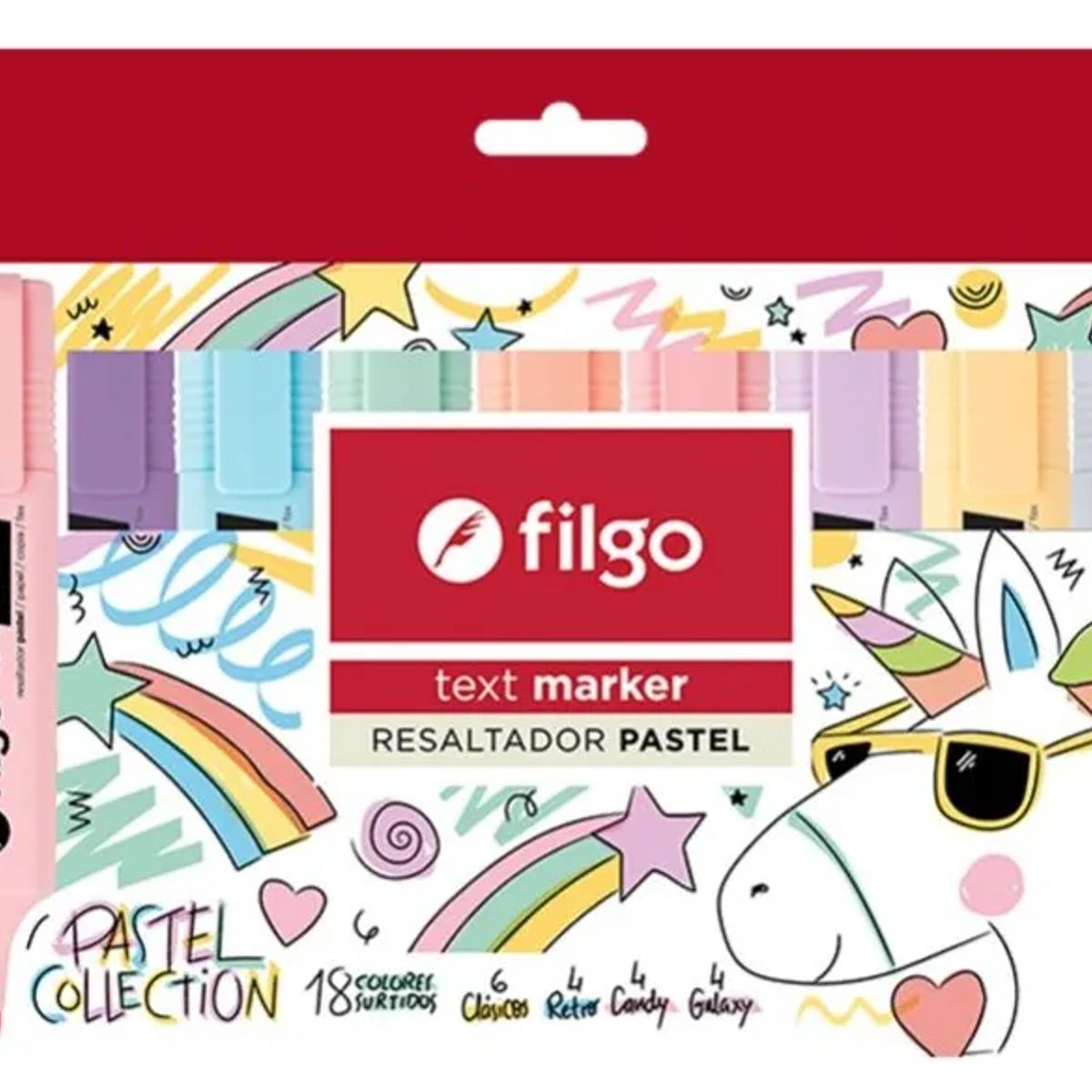 FILGO - Resaltador Pastel Filgo Text Marker x18