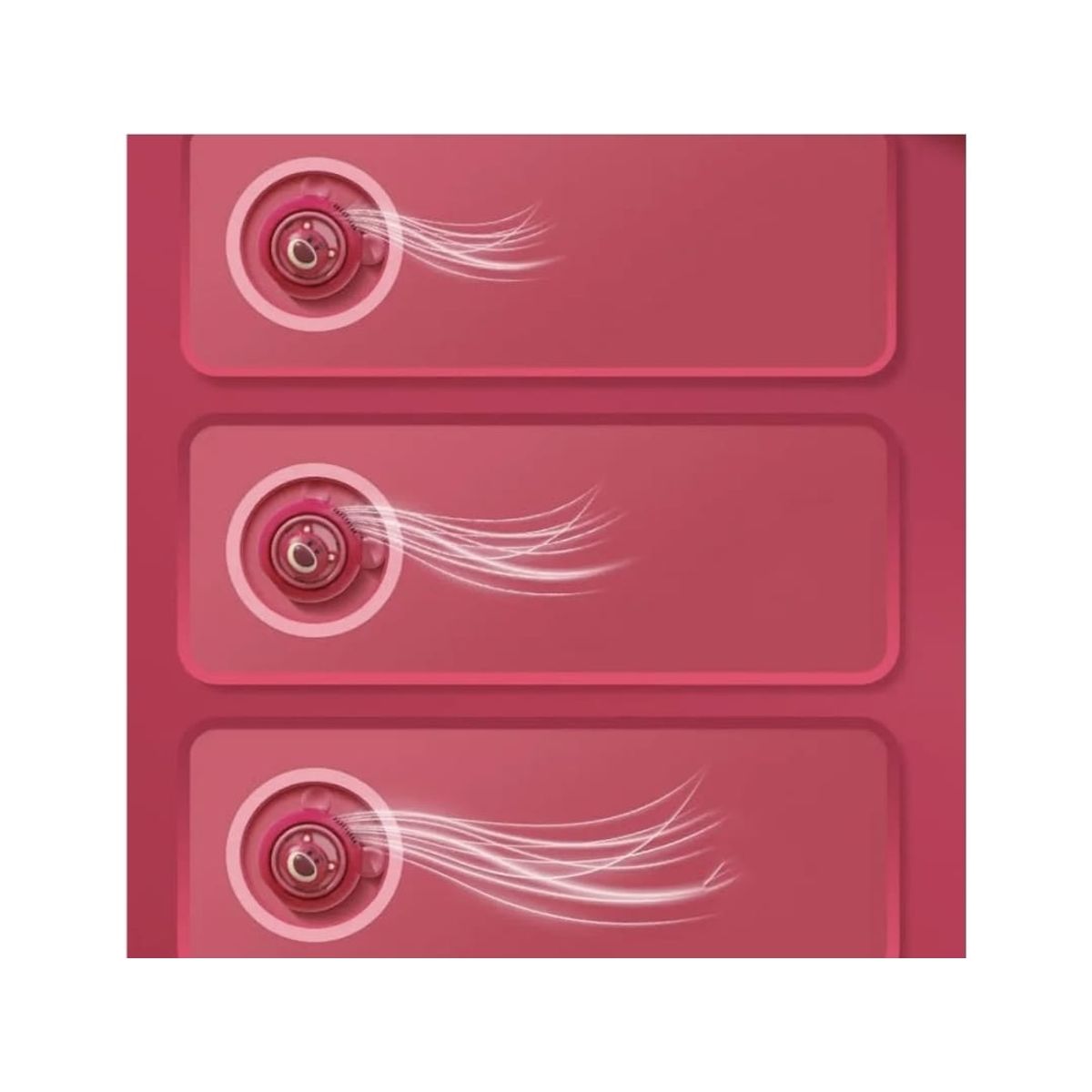 GENERICO - Ventilador de cuello con diferentes diseños, 3 velocidades, carga USB