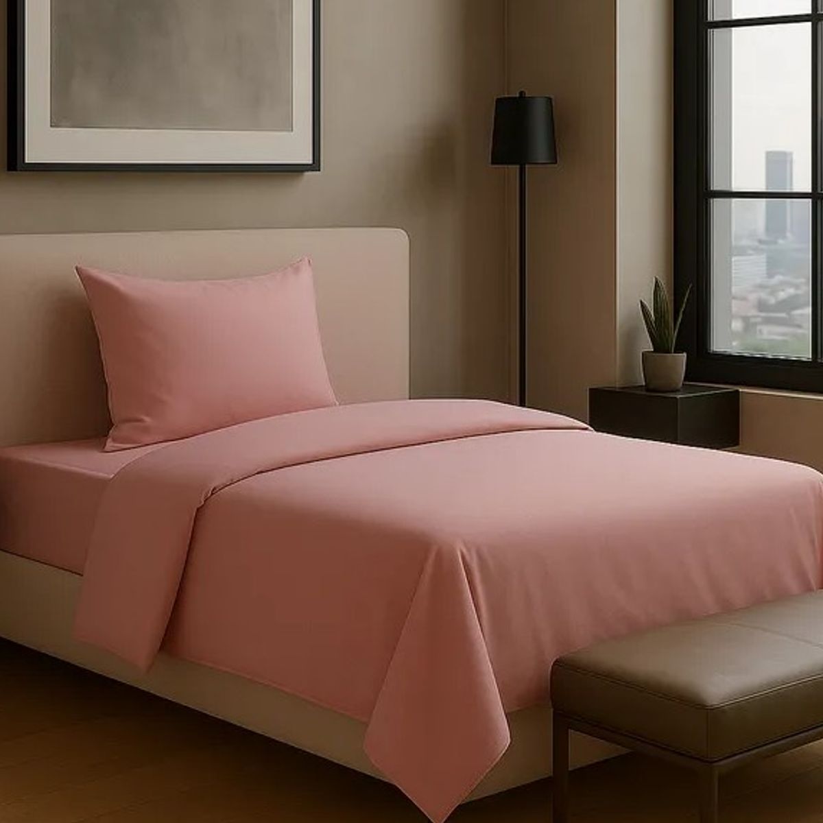 GENERICO - JUEGO DE SABANAS 100% ALGODON  SUAVES Y CÁLIDAS