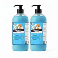 MASCOKITS - Pack 2 Shampoo Hipoalergénico 1 Litros P Perros & Mascotas
