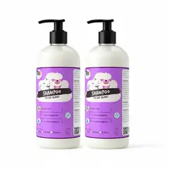 MASCOKITS - Pack 2 Shampoo Pelaje Blanco 1 Litros Perros & Mascotas
