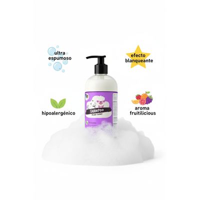 Imagen 2 del producto Pack 2 Shampoo Pelaje Blanco 1 Litros Perros & Mascotas