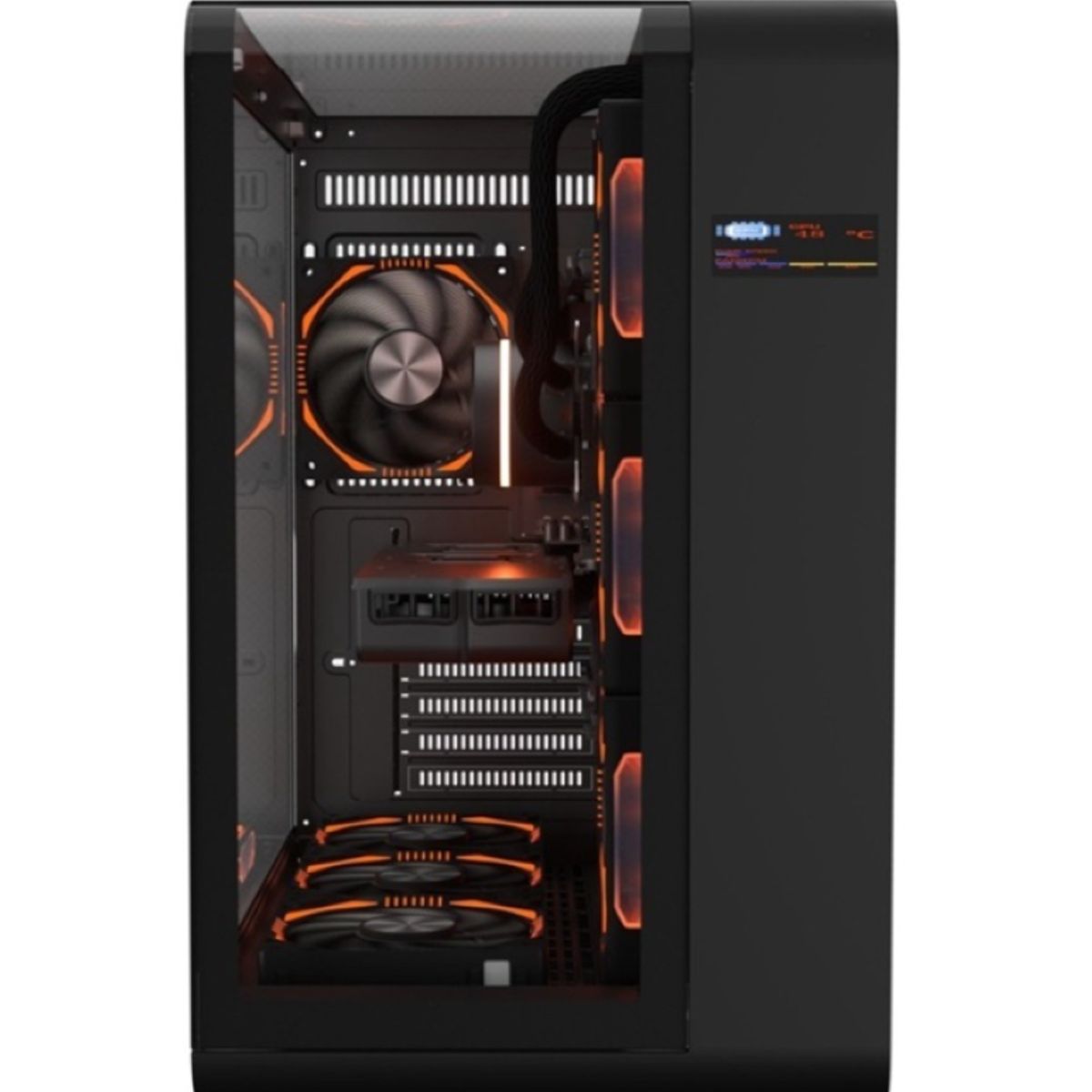 GENERICO - Gabinete - Casecom Adventurer - C412-3B  - S/Fuente - ATX - Negro