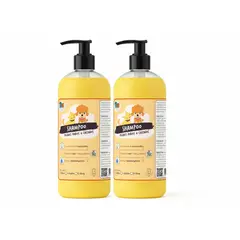 MASCOKITS - Pack 2 Shampoo Pelaje Rubio & Castaño Manzanilla 1lt Perros