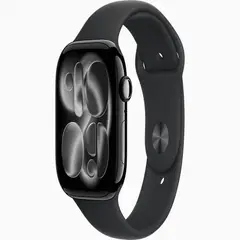 APPLE - Reloj 11 46mm MEUX4 Con Caja De Aluminio Negro Azabache y Correa Deportiva Negro - M/L