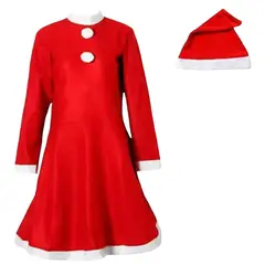 A 17 - DISFRAZ VIEJITA PASCUERA VESTIDO SRA CLAUS MAMA NOEL