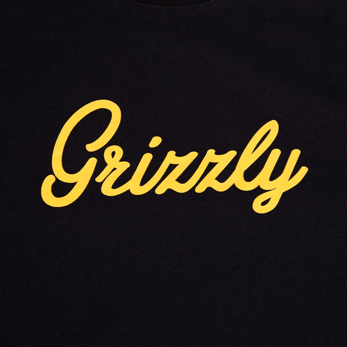 GRIZZLY - Polera Hombre Grizzly Griptape Print Script Negro