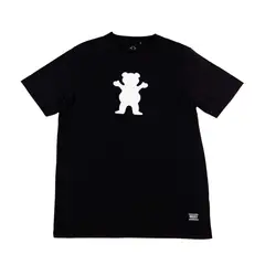 GRIZZLY - Polera Hombre Griptape Og Bear Negro