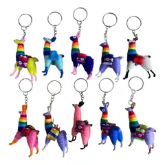 GENERICO - Llaveros De Alpaca Tejida Pack 10 Unidades