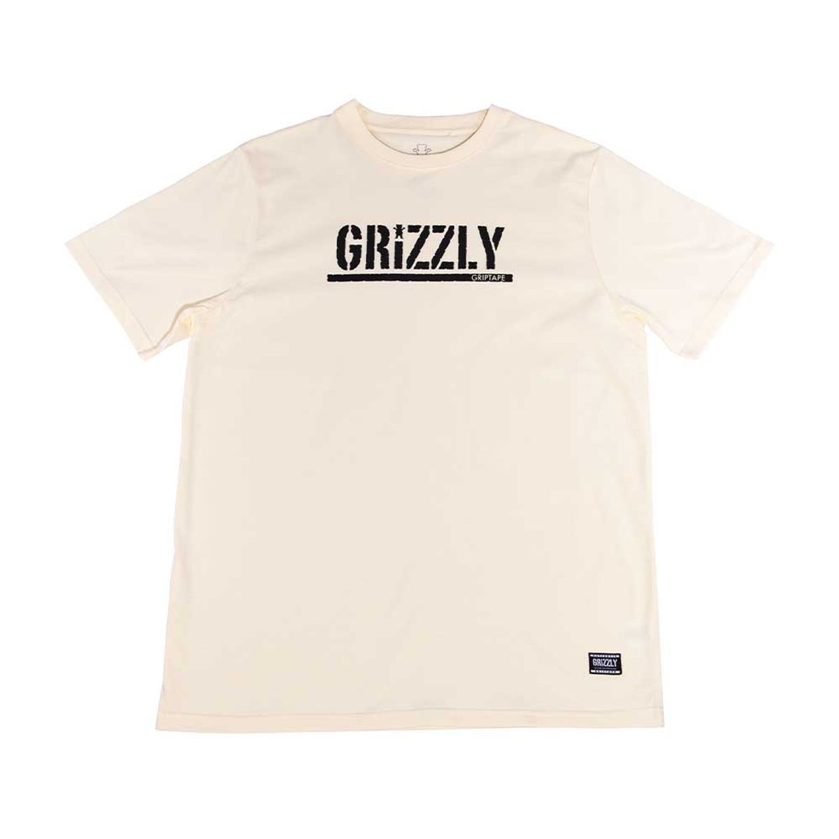 GRIZZLY - Polera Hombre Grizzly Griptape Print Script Logo Off White