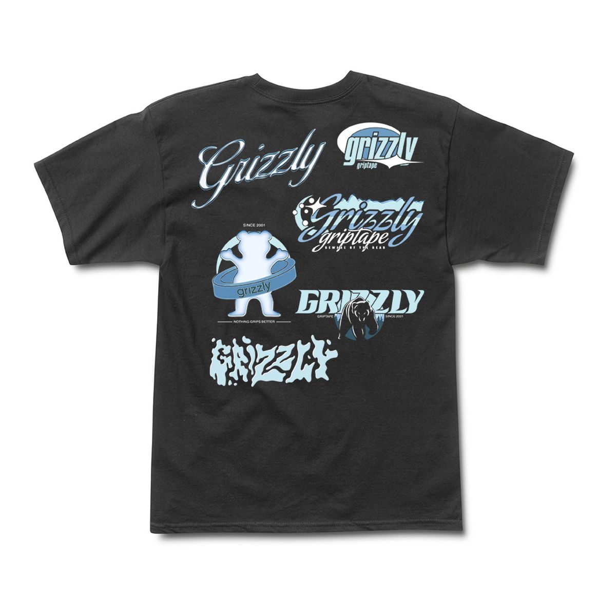 GRIZZLY - Polera Hombre Grizzly Griptape Glacier Negro