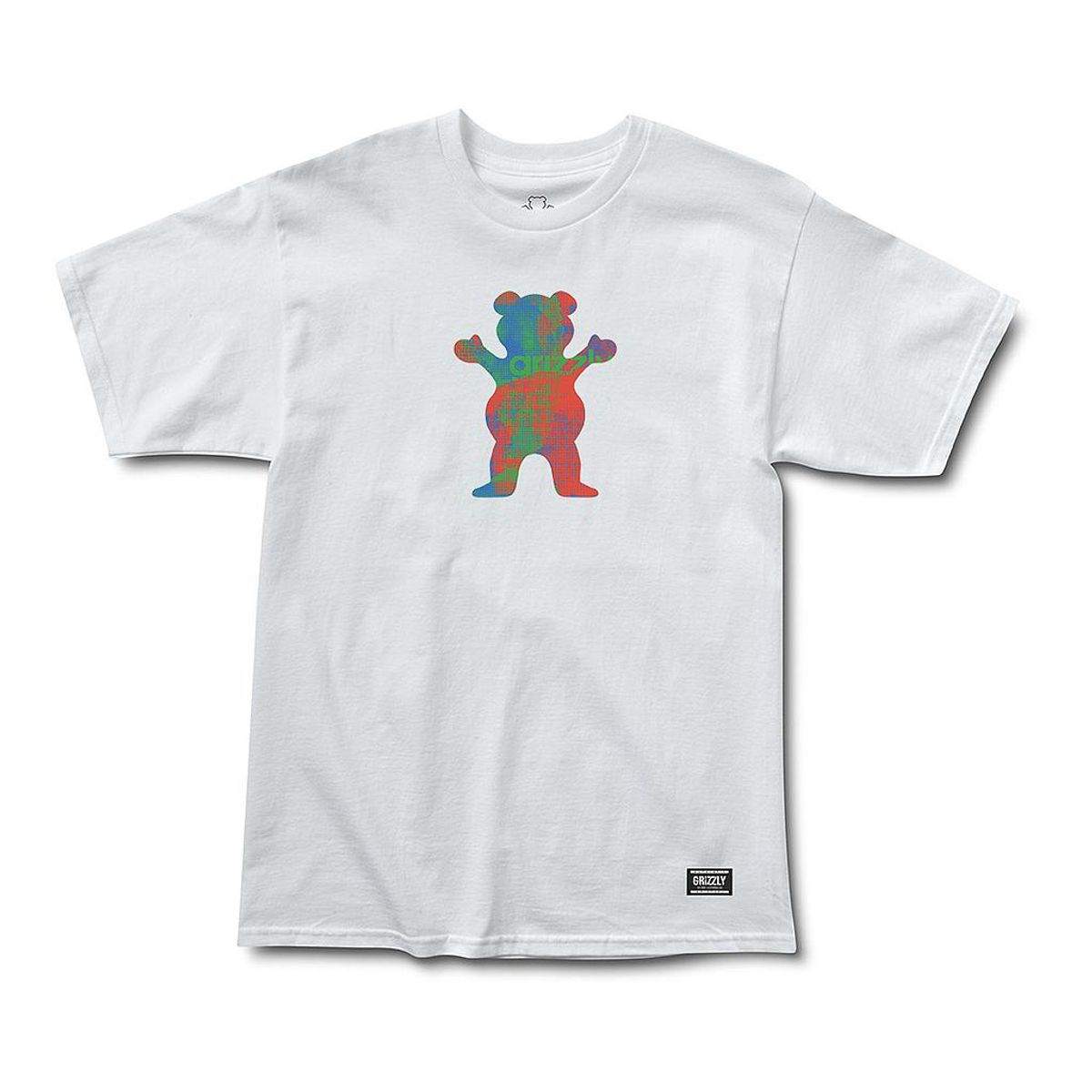 GRIZZLY - Polera Hombre Grizzly Griptape Earth Strong White