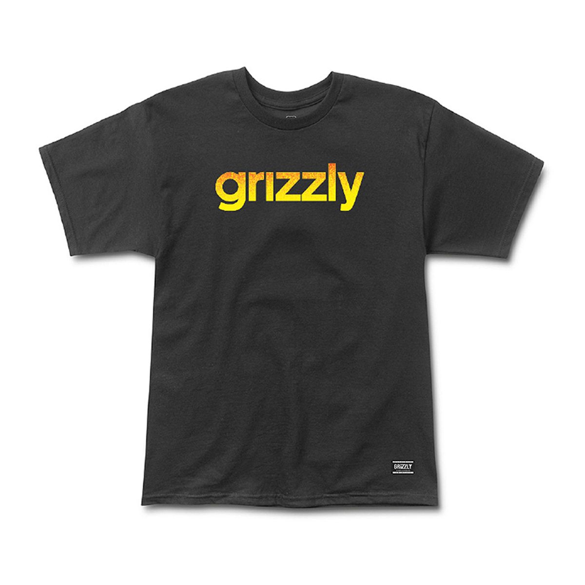 GRIZZLY - Polera Hombre Grizzly Griptape Lowercase Fadeaway Negro