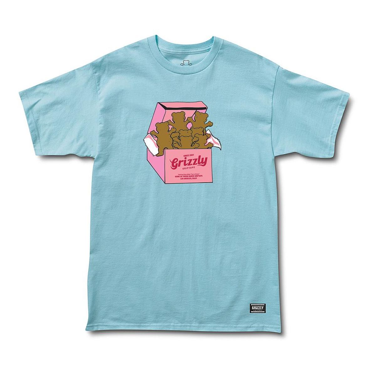 GRIZZLY - Polera Hombre Grizzly Griptape Bakers Dozen Azul