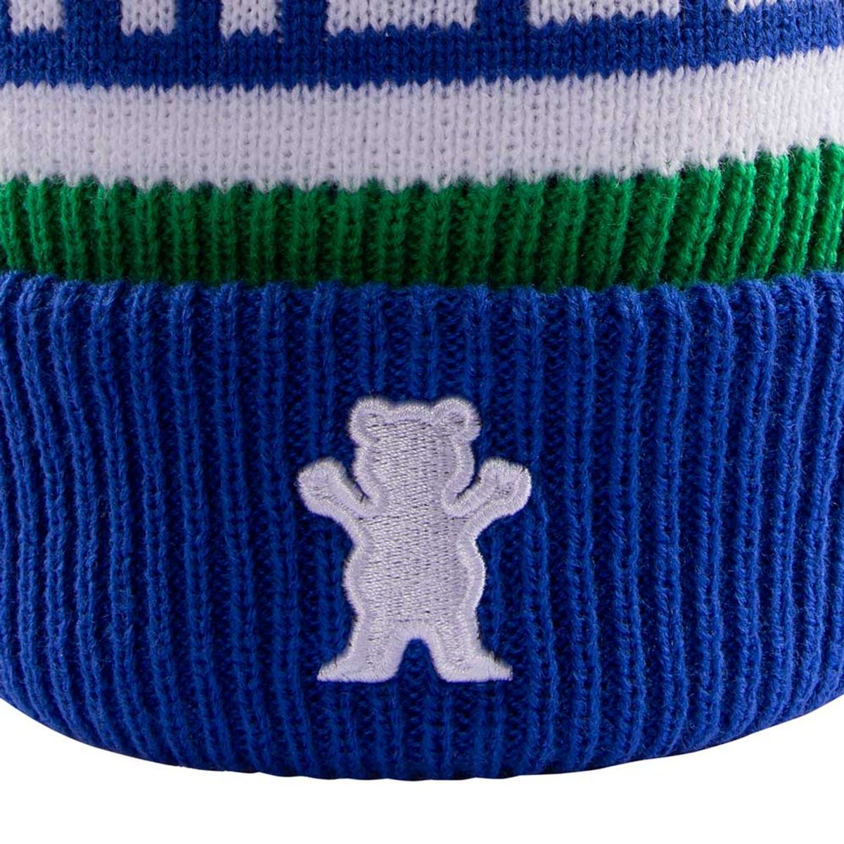 GRIZZLY - Gorro Beanie Training Season Pom Blue Grizzly