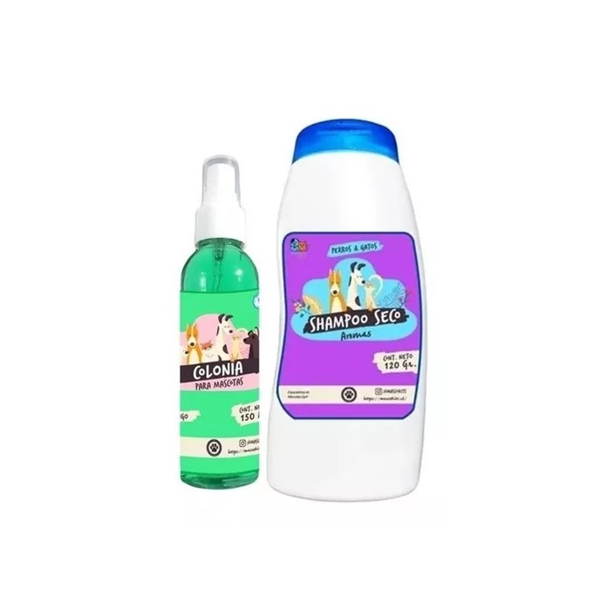 MASCOKITS - Kit Para Perro Shampoo Seco  Colonia Mango-Fruitilicious
