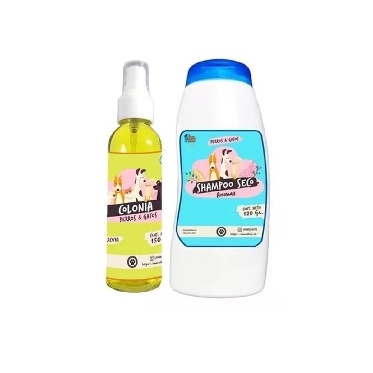 MASCOKITS - Kit Para Perro Shampoo Seco  Colonia Maracuya-Coco