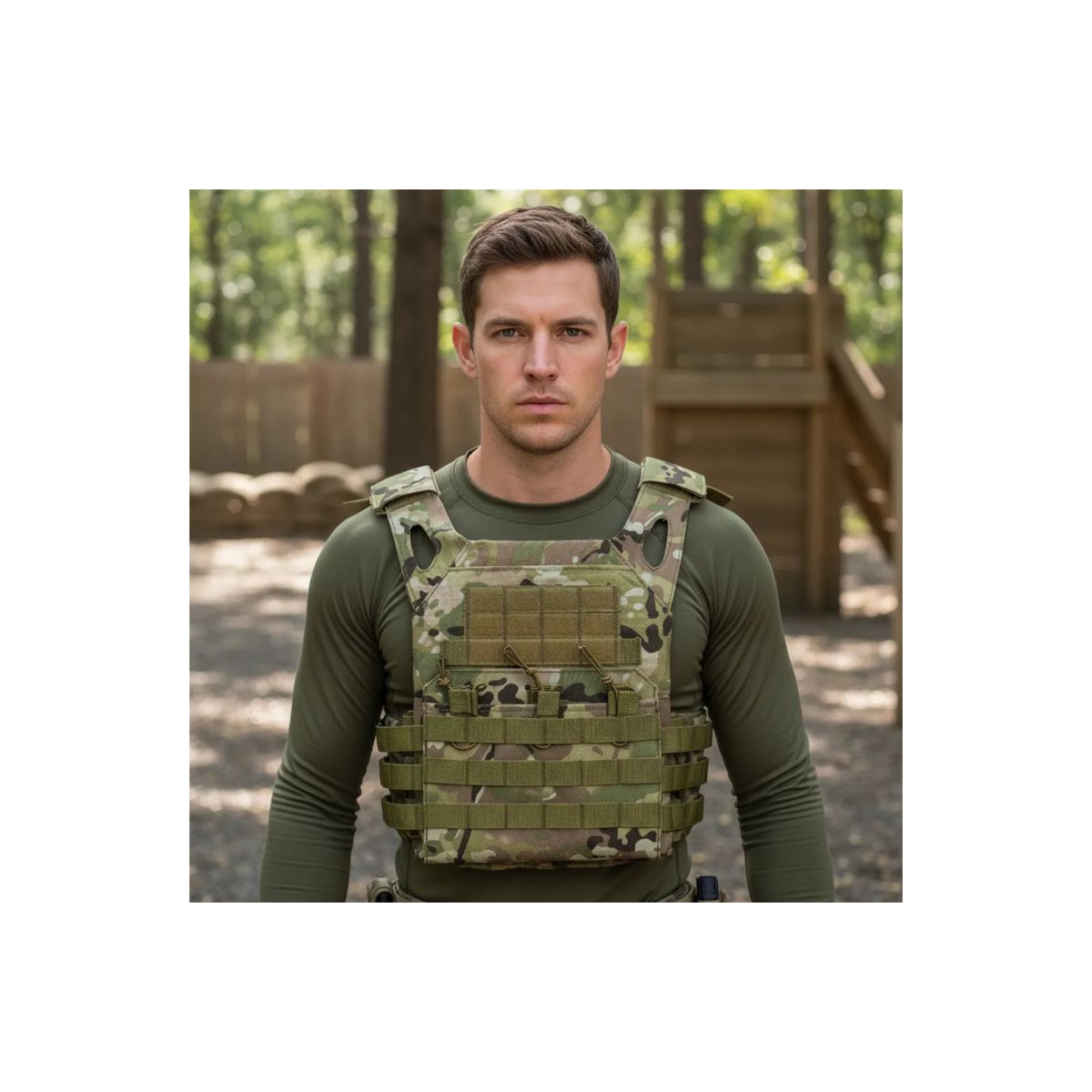 GENERICO - Chaleco Táctico Airsoft Resistente Y Versátil Multifuncional