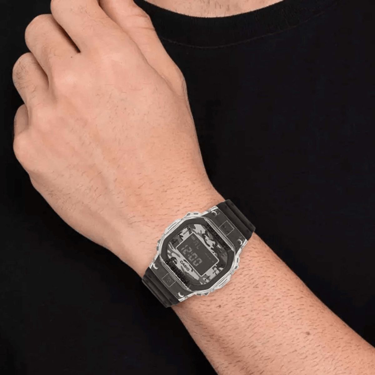 CASIO - RELOJ G-SHOCK DW-5600SKC-1DR HOMBRE NEGRO CAMUFLAJE