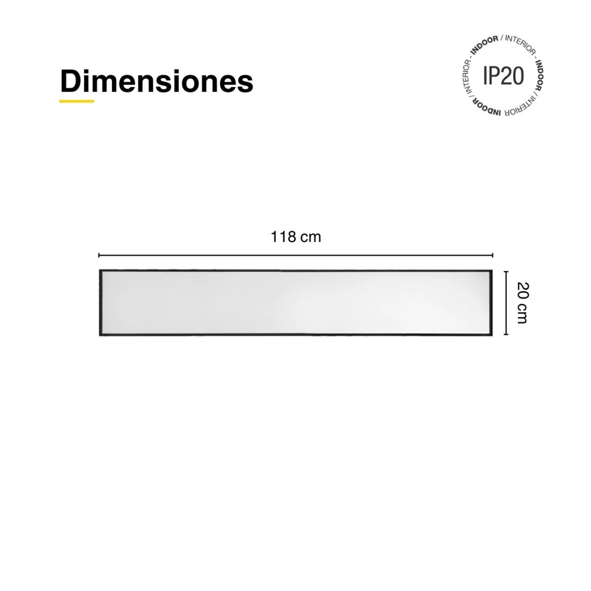 Luminaria lineal LED 68W negro Blanco Neutro 4000lm 185-265Vac, marca DEMASLED - Foto 2