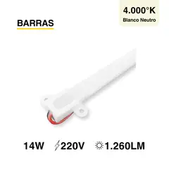 DEMASLED - Barra Rígida LED SMD2835 220V 14W Neutro 1260lm 144 LEDs 12m