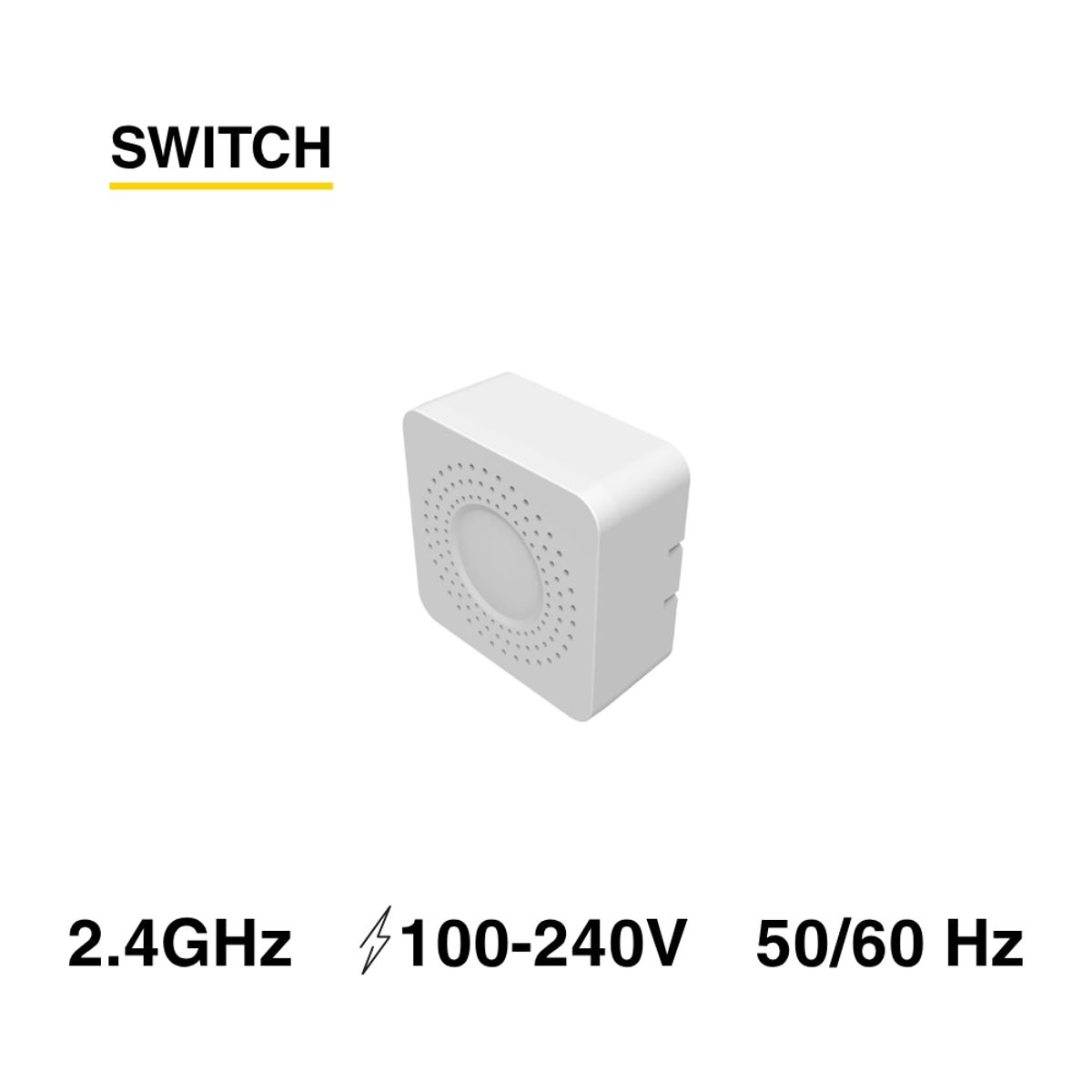 DEMASLED - Mini Smart Switch WiFi+RF 2 Canales 100-240Vac 50-60Hz 10A max 24GHz