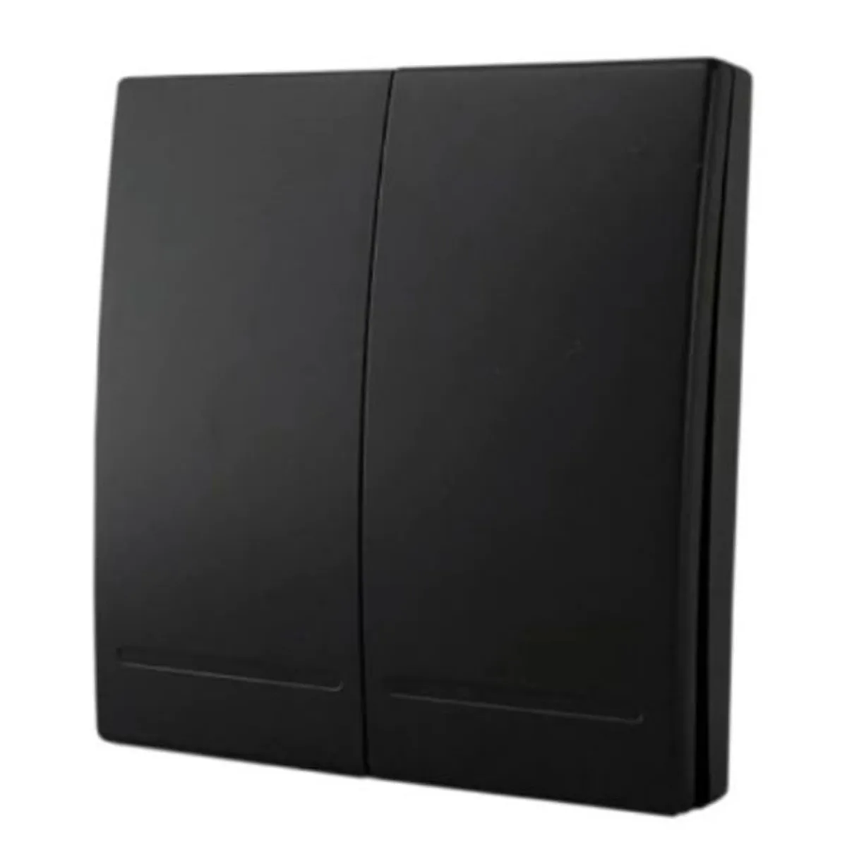 DEMASLED - Tecla inalámbrica RF 2 Efectos Smart House Negro