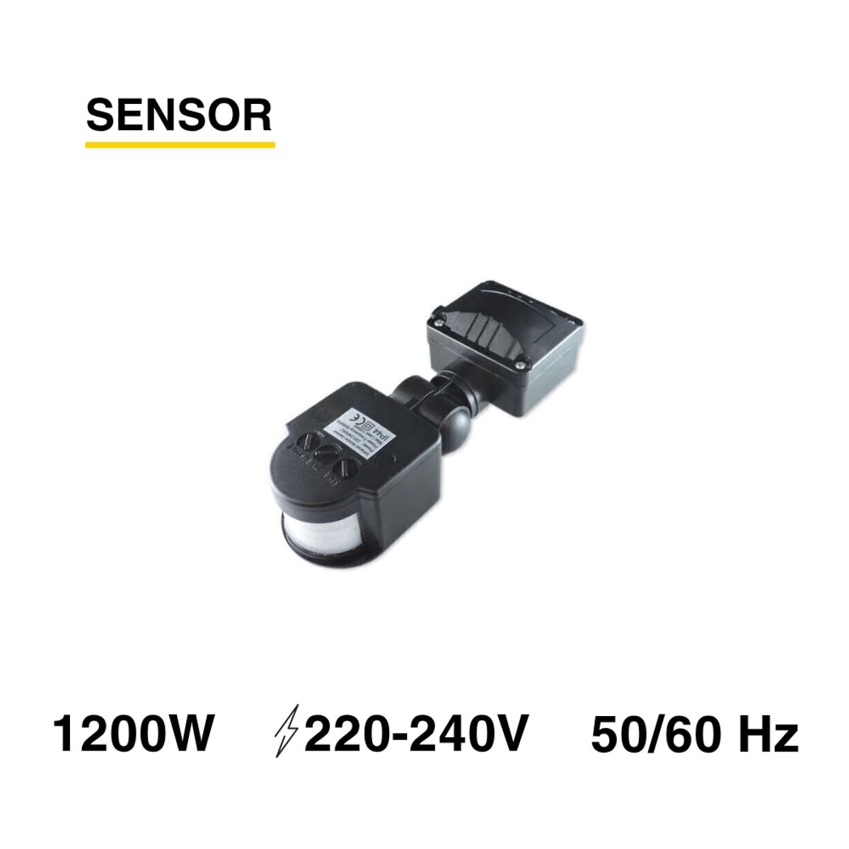 Sensor de Movimiento 1200W 5-2000Lux 10s-7min IP54, marca DEMASLED - Foto 2
