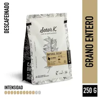 Café Descafeinado Grano Entero Colombia Natural 250g