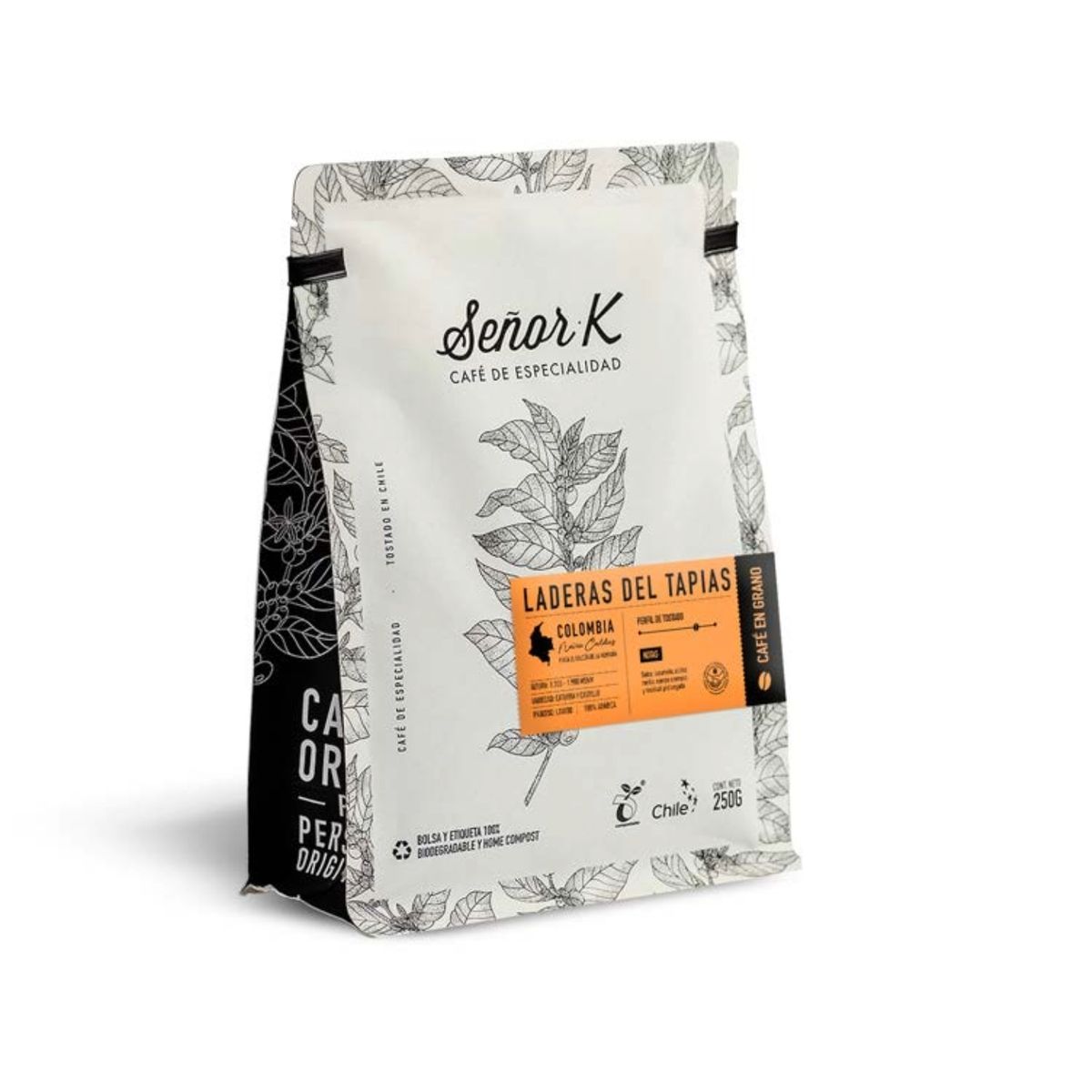 SEÑOR K - Café Grano Entero Señor K Colombia Laderas Del Tapias 250g