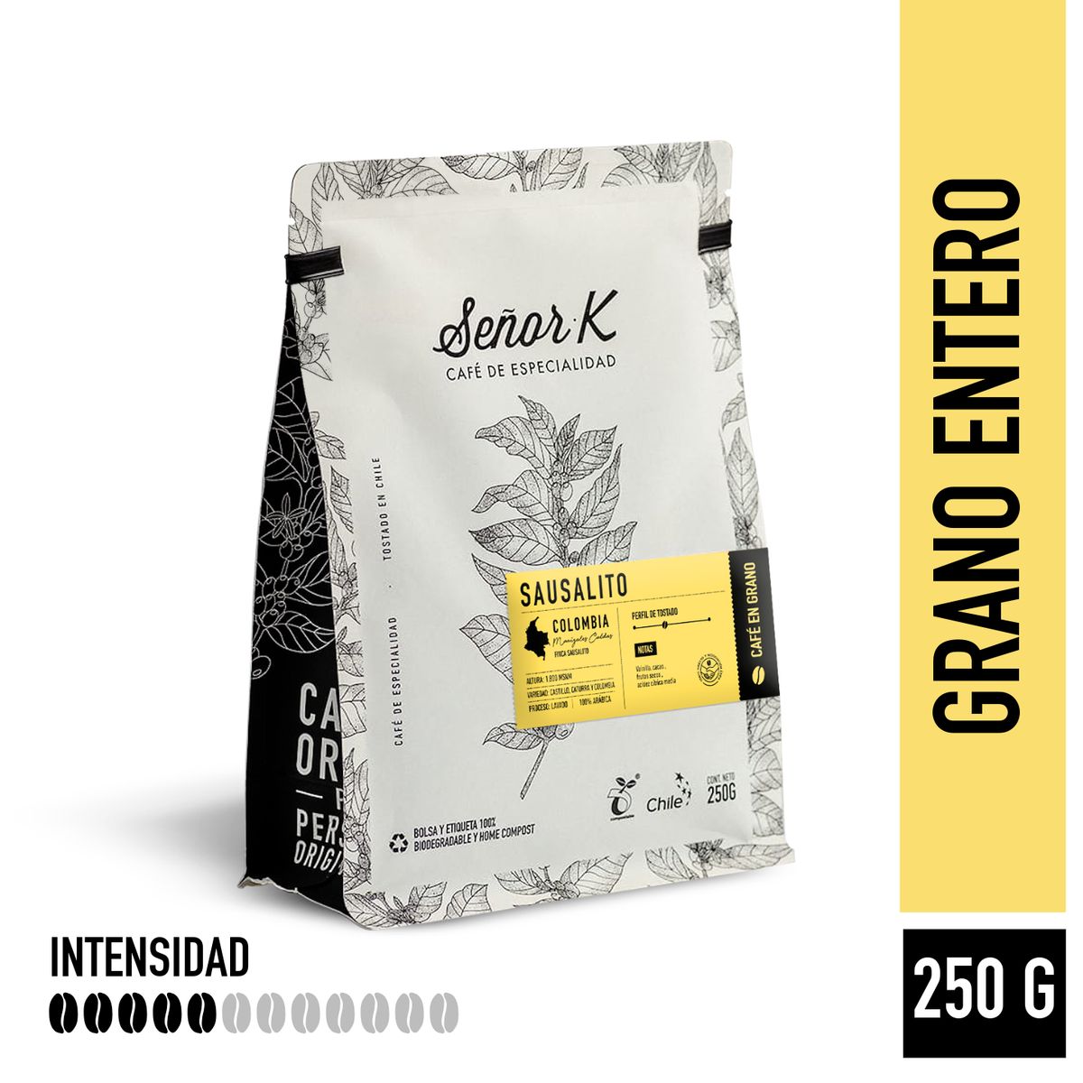 SEÑOR K - Café Grano Entero Señor K Colombia Sausalito 250g