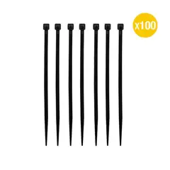 DEMASLED - Amarras Plásticas Negro 25x100mm 100 uds