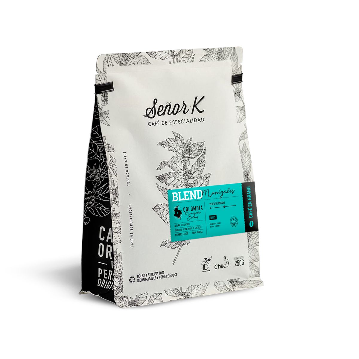 SEÑOR K - Café Molido Tueste Medio Señor K Colombia Manizales 250g