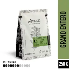 SEÑOR K - Café Orgánico Grano Entero Perú Chacra Dago 250 Grs