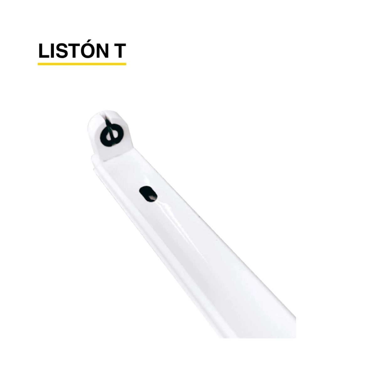 DEMASLED - Listón T 60 cm para 1 Tubo LED 2 side connection