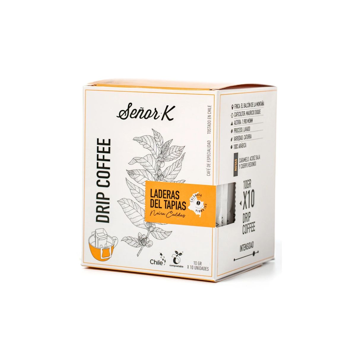 SEÑOR K - Drip Café Colombia Laderas Del Tapias 10 Unidades Señor K