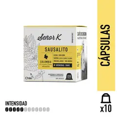 SEÑOR K - Cápsulas Espresso Colombia Sausalito 10 Unidades