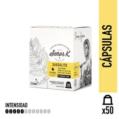 SEÑOR K - Cápsulas Espresso Colombia Sausalito 50 Unidades