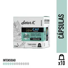 SEÑOR K - Cápsulas Para Espresso Tueste Suave Lowcaf 10 Unidades