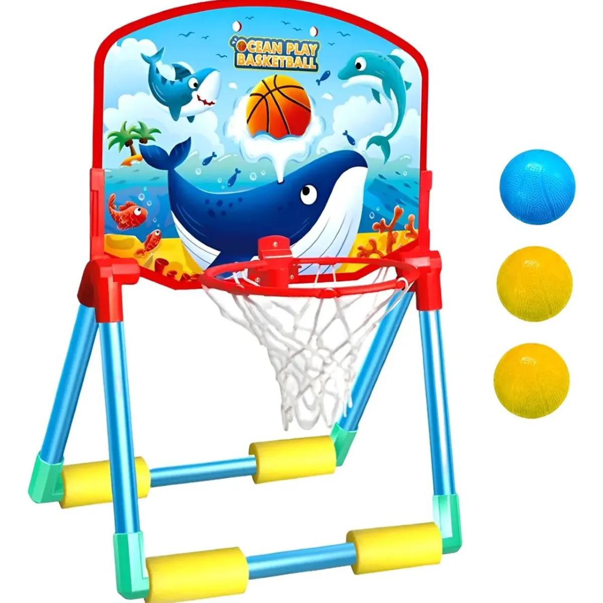 GENERICO - Juego De Basquet Para Piscina Infantil Con Pelotas