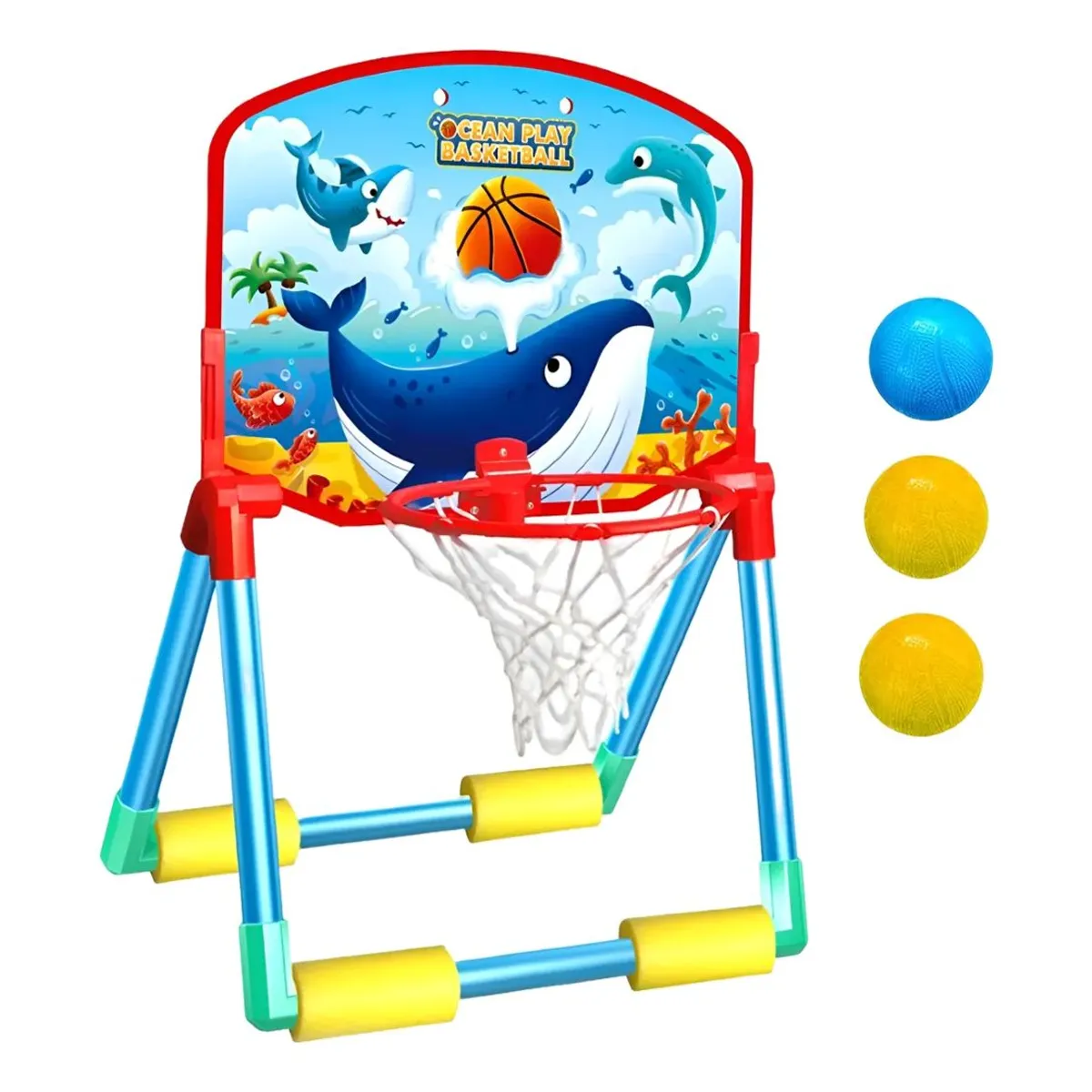 GENERICO - Juego De Basquet Para Piscina Infantil Con Pelotas