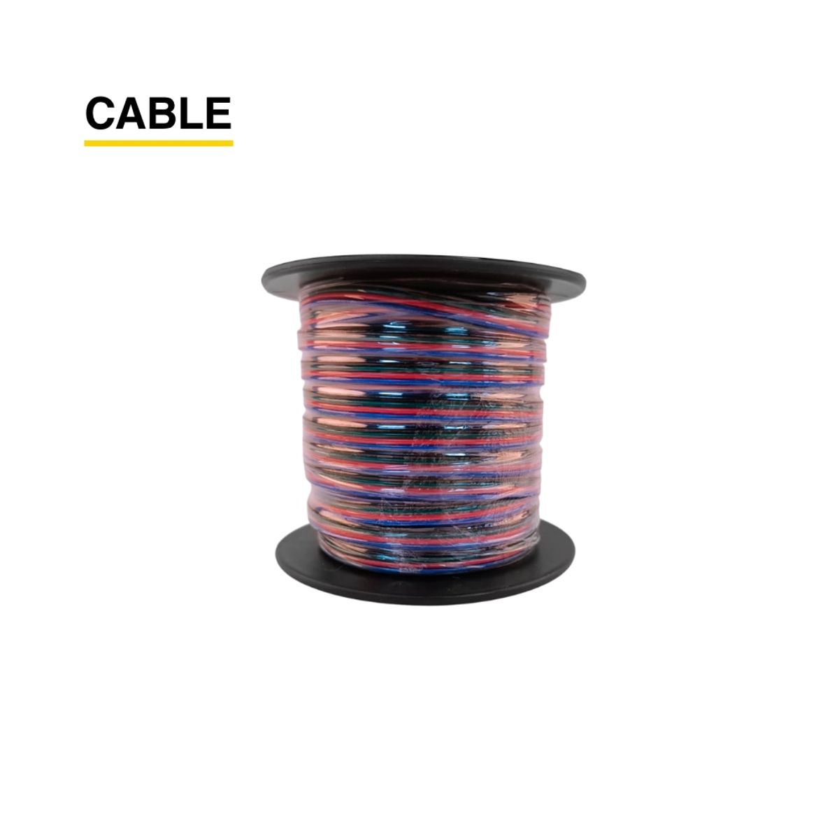 DEMASLED - Cable 4 polos de 05mm RGB - 4x05mm 24AWG - x100m 48V Máx