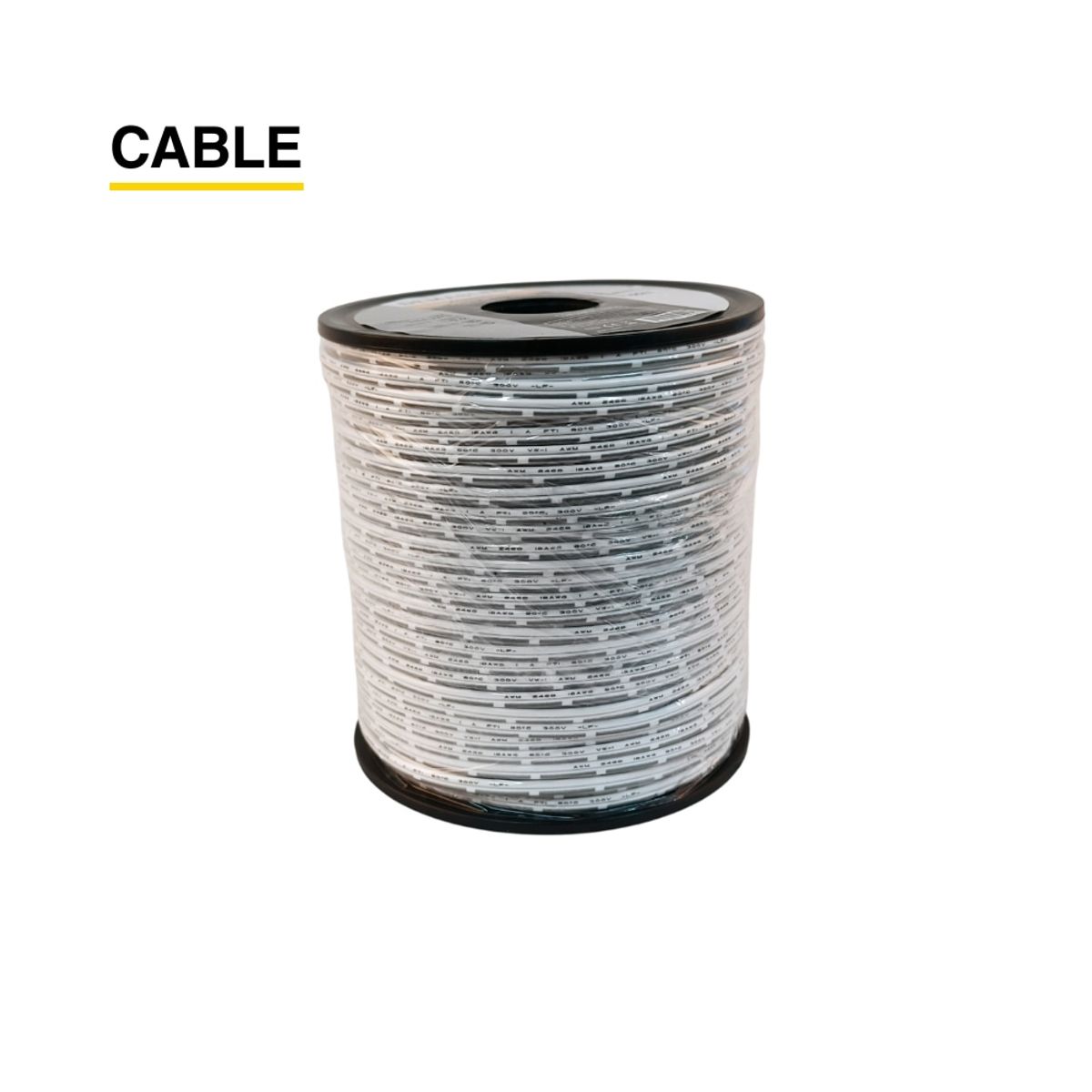 DEMASLED - Cable 2 polos de 1mm NR - 2x1mm 18AWG - x100m 48V Máx